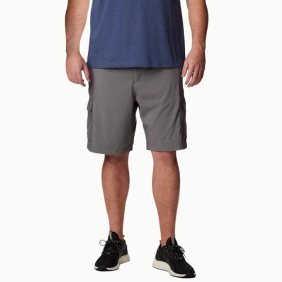 Columbia Men's Omni Shade Cargo HIking Shorts in Gray EUC Size M - Picture 1 of 8